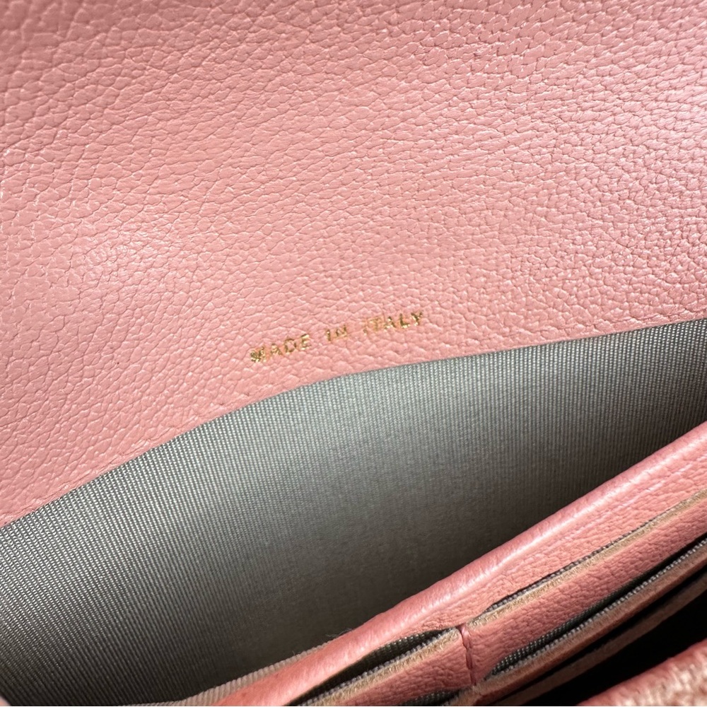 CHANEL WALLET pink leather with Camilla flower and original box BEAUTIFUL WALLET - Picture 10 of 16